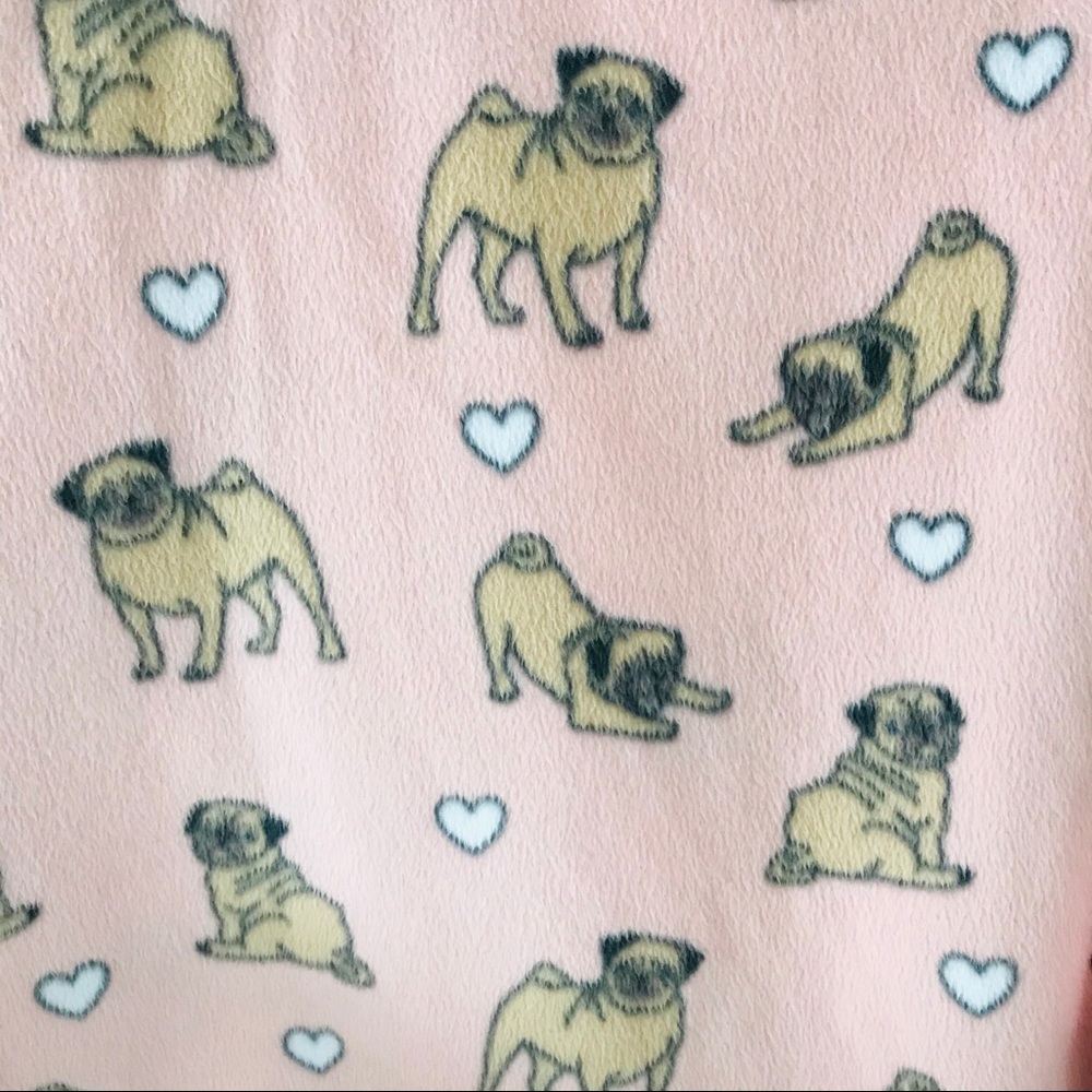 PJ Salvage Printed Flannel Pajama Set Pink L - Picture 8 of 16
